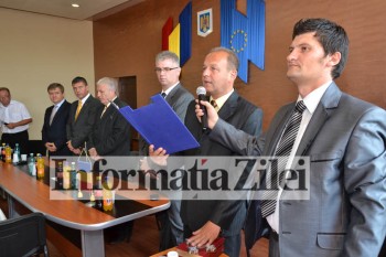 Primarul Ovidiu Marius Duma din Ardud rostind juramantul