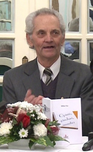 Mihai Sas la lansarea cărții sale