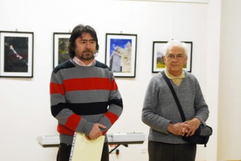 Bogdan Georgescu alături de Venig Laszlo la un vernisaj
