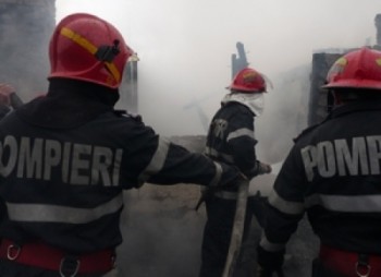 Un abator din Satu Mare a luat foc