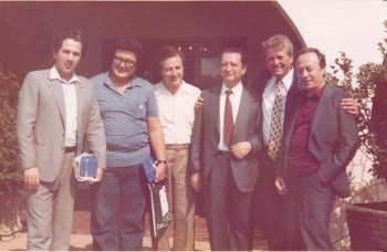Cu Alfredo Zedda, Claudio Abbado, Rudolf Fatyol s.a. la Martina Franca, Italia