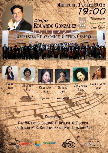 Afişul concertului